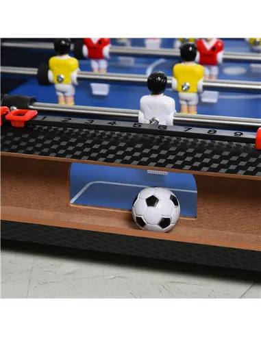 HOMCOM 29 Inch Mini Tabletop Football Foosball Gaming Table  Play Fun Game Toy 74.5L x 36.1W x 12H CM
