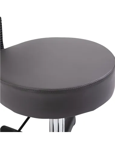 HOMCOM Beautician's Swivel Salon Chair w/ Padded Seat Back 5 Wheels Adjustable Height Salon Hairdressers Tattoo Spa Rolling Cush