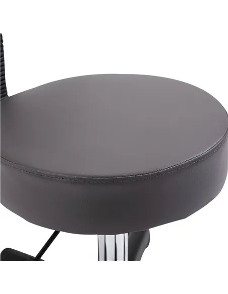 HOMCOM Beautician's Swivel Salon Chair w/ Padded Seat Back 5 Wheels Adjustable Height Salon Hairdressers Tattoo Spa Rolling Cush