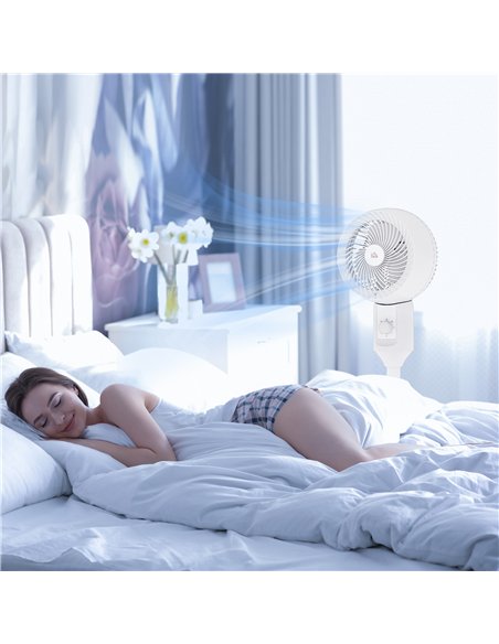 HOMCOM 9" Pedestal Fan, 70° Oscillation 90° Vertical Tilt Oscillating Air Circulator with 3 Speeds, Standing Fan for Home Office