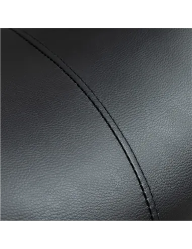 HOMCOM Cosmetic Stool 360° Rotate Height Adjustable Salon Massage Spa Chair Hydraulic Rolling Faux Leather Saddle Stool Mobility