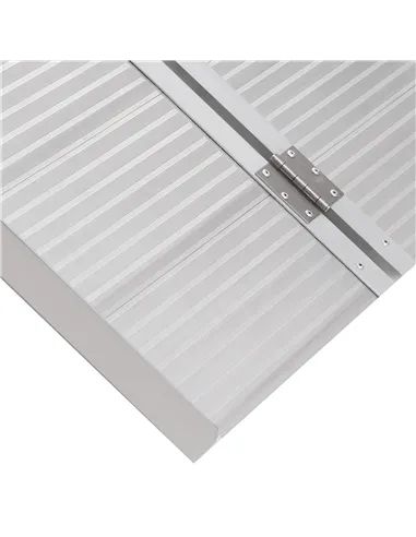 HOMCOM 3ft Folding Aluminum Wheelchair Ramp Scooter Portable Mobility Assist Suitcase Access Aid Disabled