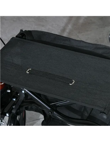 HOMCOM 4 Wheel Rollator with Seat and Back, Folding Mobility Walker with Carry Bag, Adjustable Height, Dual Brakes, Cane Holder,