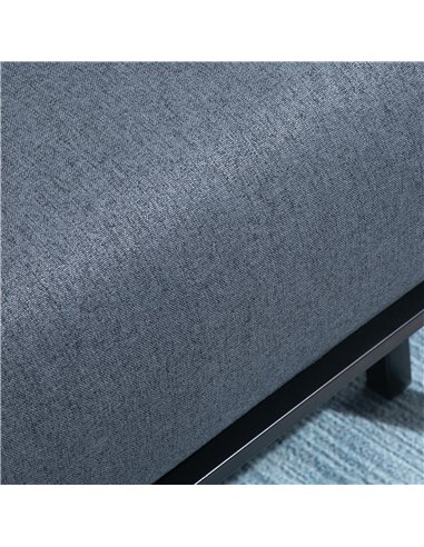 HOMCOM Linen Chair Bed, 3-in-1 Convertible Sleeper Chair with Adjustable Backrest, Pillow, for Living Room, Bedroom, Dark Grey