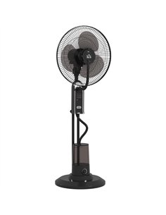HOMCOM Pedestal Fan with Water Mist Spray, Spray Misting Fan with 70° Oscillation, Tilt Head, 3 Speeds, 3 Modes, Adjustable Mist
