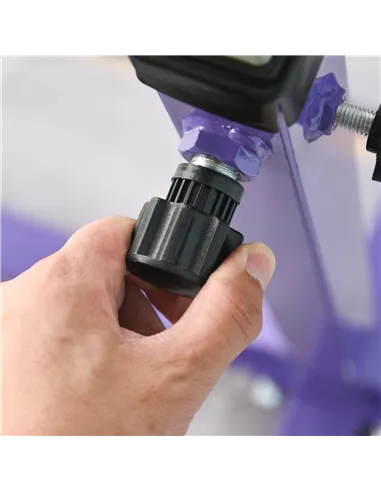 HOMCOM Steel Frame Adjustable Horizonal Gymnastics Bar For Kids Home Gym Training Purple