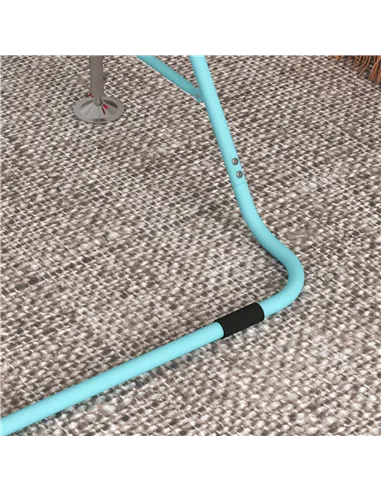 HOMCOM Kids Gymnastic Bar, with Adjustable Height, Foldable Horizontal Bars - Light Blue