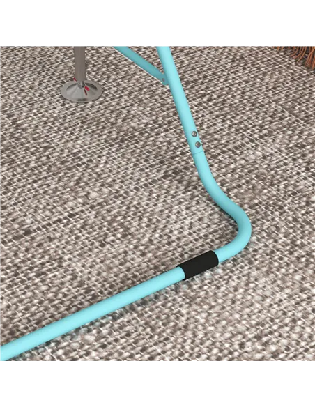 HOMCOM Kids Gymnastic Bar, with Adjustable Height, Foldable Horizontal Bars - Light Blue