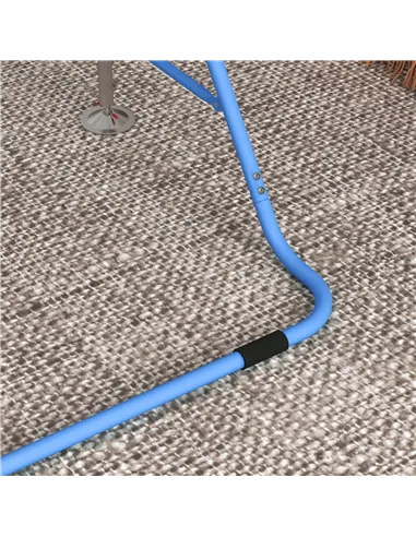 HOMCOM Kids Gymnastic Bar, with Adjustable Height, Foldable Horizontal Bars - Blue