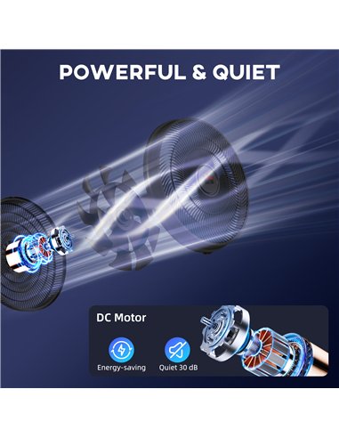 HOMCOM Pedestal Fan with Oscillating, Tilt, Adjustable Height, Black