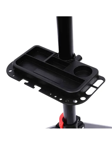 HOMCOM Folding Bike Repair Stand Bicycle Bike Stand For Maintenance Display Cycle Rack with Tool Tray, Height Adjustable