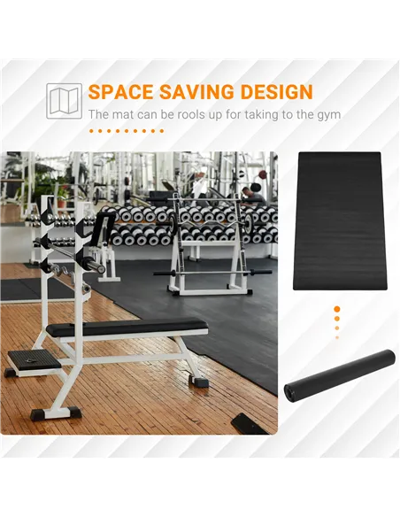 HOMCOM Multi-purpose Exercise Equipment Mat Non-slip Floor Protector Gym Fitness Training Workout Mat, 200 x 100cm