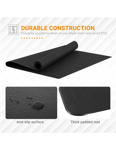 HOMCOM Multi-purpose Exercise Equipment Mat Non-slip Floor Protector Gym Fitness Training Workout Mat, 200 x 100cm