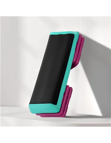 HOMCOM 3-Level Aerobic Step 10/15/20cm Steppers for Exercise Workout w/ Non-Slip Top Compact Stepper Home Office Indoor Outdoor 