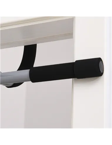 HOMCOM Pull-Up Bar for Doorway, Home Fitness Door Horizontal Push up Bar for Indoor Gym Upper Body Workout, Grey