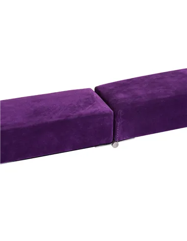 HOMCOM 2.4M 8FT Gymnastics Folding Balance Beam Home Gym Training Exercise Sports - Purple