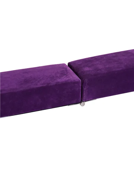 HOMCOM 2.4M 8FT Gymnastics Folding Balance Beam Home Gym Training Exercise Sports - Purple