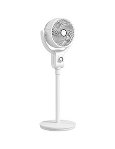 HOMCOM Pedestal Air Circulation Fan with Oscillating, White