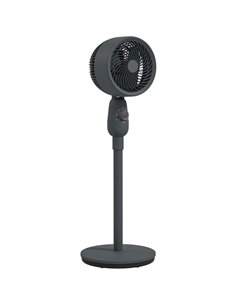 HOMCOM Pedestal Fan, Powerful Air Circulator, 12 Inch Floor Standing Fan with 3 Speed Settings, Oscillating Function for Bedroom