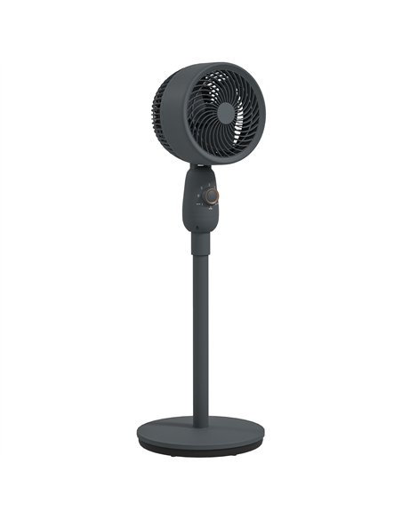 HOMCOM Pedestal Fan, Powerful Air Circulator, 12 Inch Floor Standing Fan with 3 Speed Settings, Oscillating Function for Bedroom