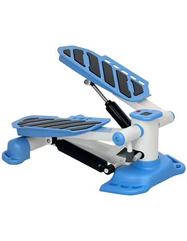 HOMCOM Portable Mini Stepper, Steppers for Exercise Workout with LCD Display Monitor, Anti-skid Foot Pedals for Home Gym Office,