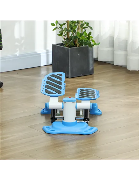 HOMCOM Portable Mini Stepper, Steppers for Exercise Workout with LCD Display Monitor, Anti-skid Foot Pedals for Home Gym Office,
