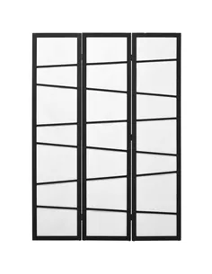HOMCOM 3 Panel Room Divider, Wooden Folding Privacy Screen, Freestanding Wall Partition Separator for Bedroom, White