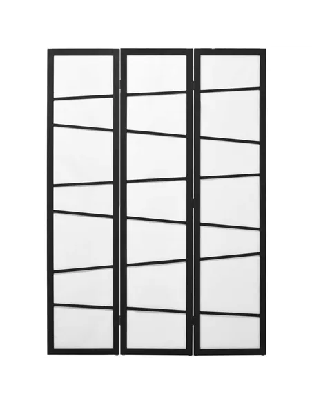 HOMCOM 3 Panel Room Divider, Wooden Folding Privacy Screen, Freestanding Wall Partition Separator for Bedroom, White