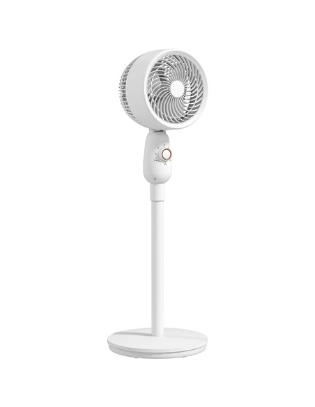 HOMCOM Pedestal Fan, Powerful Air Circulator, 12 Inch Floor Standing Fan with 3 Speed Settings, Oscillating Function for Bedroom