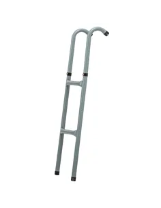 HOMCOM 6-10ft Trampoline Ladder Galvanized w/ Non-slip Mat