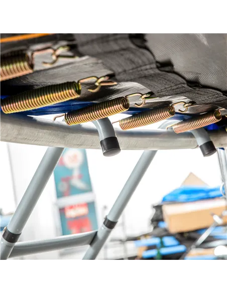 HOMCOM 6-10ft Trampoline Ladder Galvanized w/ Non-slip Mat