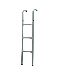 HOMCOM 12/14ft Trampoline Ladder Galvanized w/ Non-slip Mat