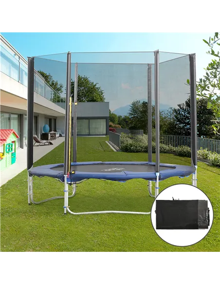 Homcom  8ft Trampoline Replacement Net, Black