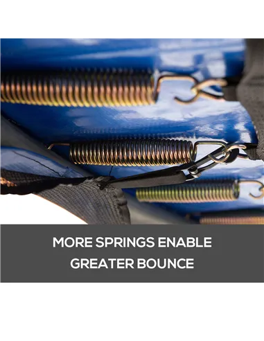 Homcom  8ft Trampoline Replacement Net, Black