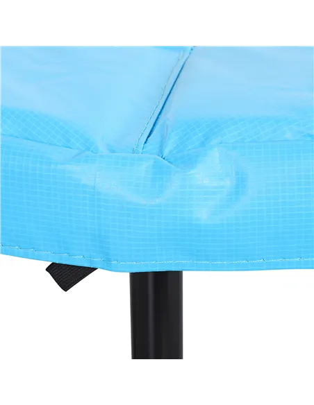 HOMCOM 40" Fitness Trampoline with Adjustable Handle, Rebounder Trampoline, Mini Jumper for Indoor Exercise Workout, Blue