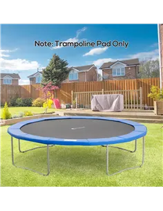 HOMCOM 12ft Trampoline Pad Φ366cm Trampoline Accessories Surround Pad Thick Foam Pads Padding Replacement Spare- Blue 2