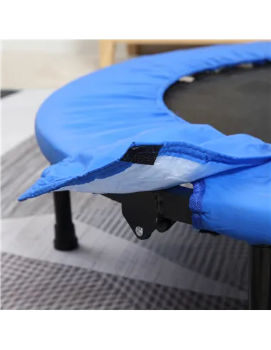 HOMCOM Φ101 Mini Fitness Trampoline Home Gym Yoga Exercise Rebounder Indoor Outdoor Jumper with Safety Pad, Support Up to 100 KG