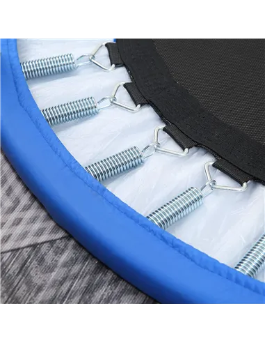 HOMCOM Φ101 Mini Fitness Trampoline Home Gym Yoga Exercise Rebounder Indoor Outdoor Jumper with Safety Pad, Support Up to 100 KG