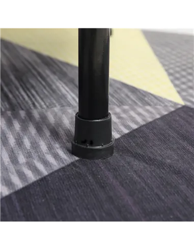 HOMCOM Φ101 Mini Fitness Trampoline Home Gym Yoga Exercise Rebounder Indoor Outdoor Jumper with Safety Pad, Support Up to 100 KG