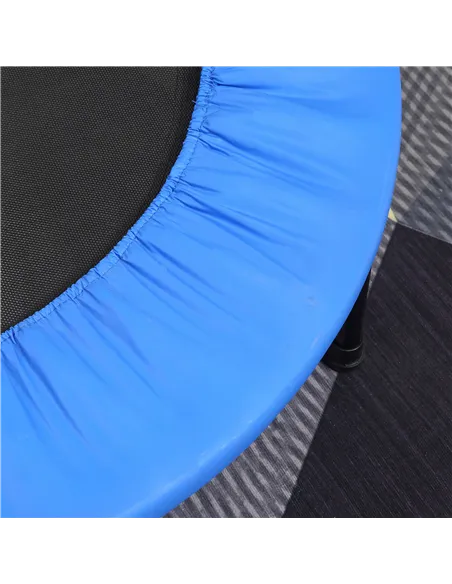HOMCOM Φ96cm Mini Fitness Trampoline Home Gym Yoga Exercise Rebounder Indoor Outdoor Jumper with Safety Pad, Support Up to 100 K