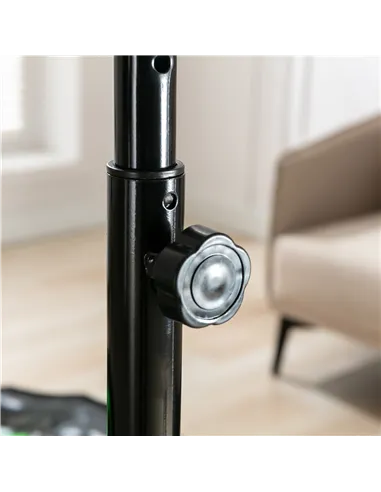 HOMCOM 48" Octagonal Mini Fitness Rebounder Trampoline Indoor Outdoor Foldable Mini Jumper with Adjustable Handle, Green