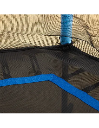 HOMCOM Kids Trampoline Mini Bouncer with Enclosure Safety Net For Ages 3-10 Years - Blue