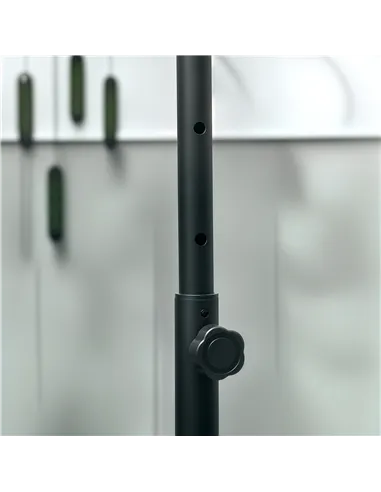 HOMCOM 40" Foldable Mini Fitness Trampoline, with Adjustable Foam Handle, Pink