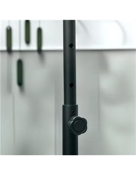 HOMCOM 40" Foldable Mini Fitness Trampoline, with Adjustable Foam Handle, Pink