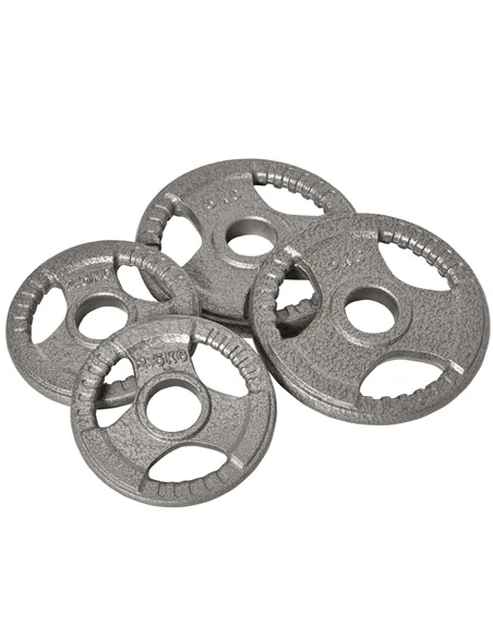HOMCOM Set of 4 Weight Plate for 2 inch/5cm hole Dumbbell Handle Bar 15kg Dumbbell Plates Barbell Weight 2 x 5kg, 2 x 2.5kg
