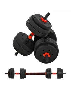 HOMCOM 25kg 2 IN 1 Adjustable Dumbbells Weight Set, Dumbbell Hand Weight Barbell for Body Fitness, Lifting Training for Home, Of