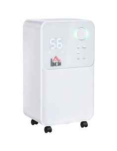 HOMCOM 12L/Day Dehumidifier for Home, Laundry Room, Bedroom, Basement, Electric Moisture Air De-Humidifier with 4 Modes, Continu