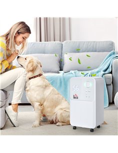 HOMCOM 12L/Day Dehumidifier for Home, Laundry Room, Bedroom, Basement, Electric Moisture Air De-Humidifier with 4 Modes, Continu 2