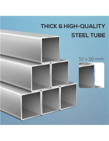 HOMCOM Multifunction Barbell Squat Rack Stand Heavy-Duty Strength Training Dumbbell Rack Adjustable Height Weight Lifting Bench 