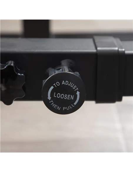 HOMCOM Multifunction Barbell Squat Rack Stand Heavy-Duty Strength Training Dumbbell Rack Adjustable Height Weight Lifting Bench 